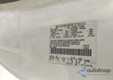 2000 Ford Ranger Xlt from USA, damaged, VIN 1FTYR11X4YTB03894